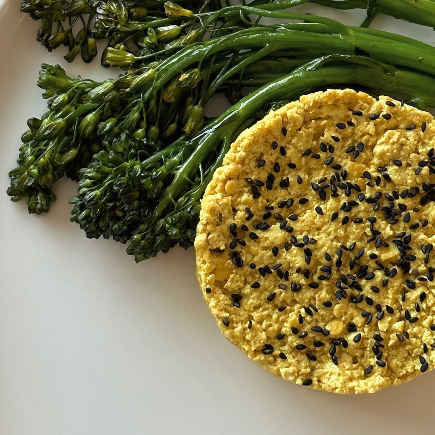 A top-down spread of plant-based dishes